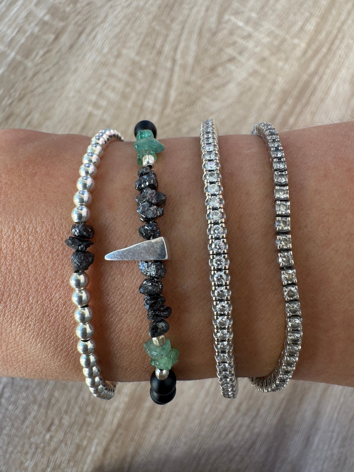 Raw Trio Bracelet