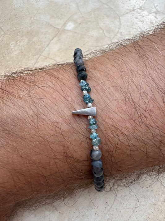 Gray cloud bracelet